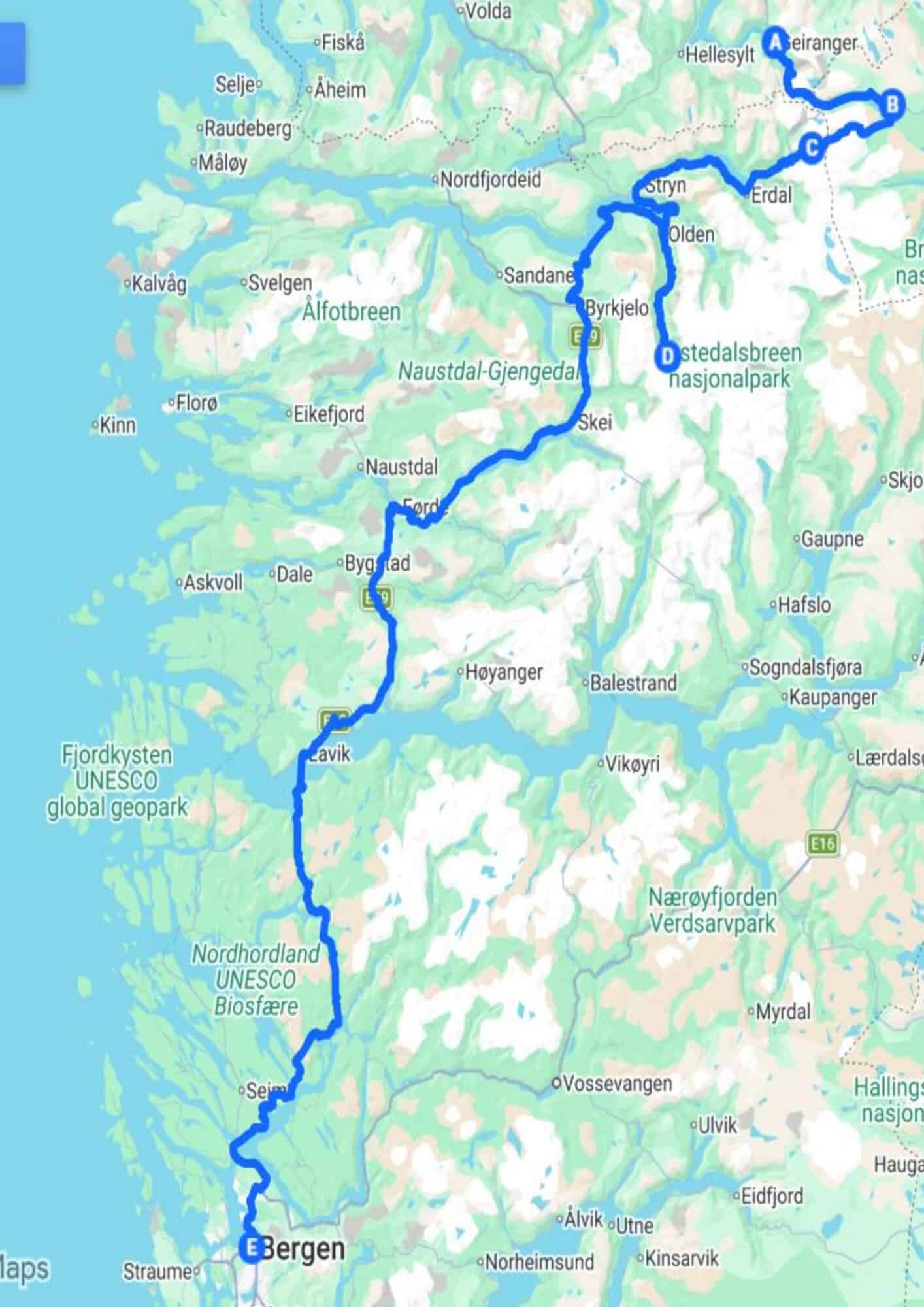 2026 Norwegen 7. Geiranger bis Bergen scaled